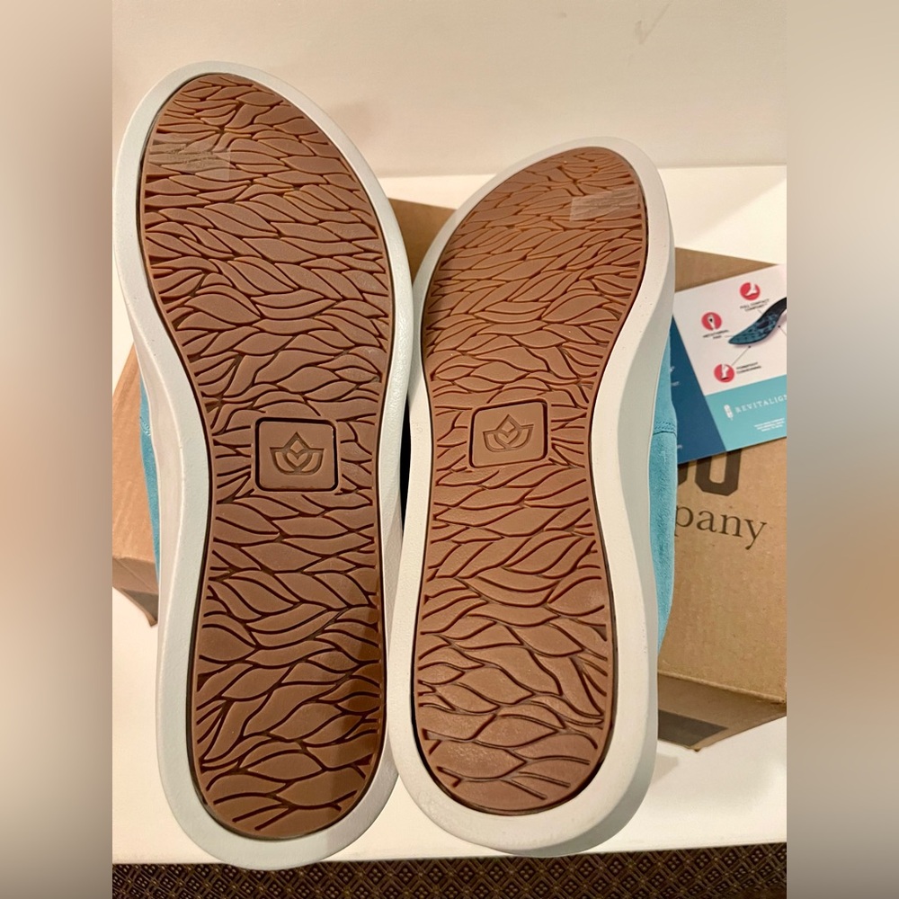 NIB SPENCO ORTHOTIC SAYLOR AQUA LEATHER SLIP-ON EU 39.5B or 8.5M - Picture 9 of 12
